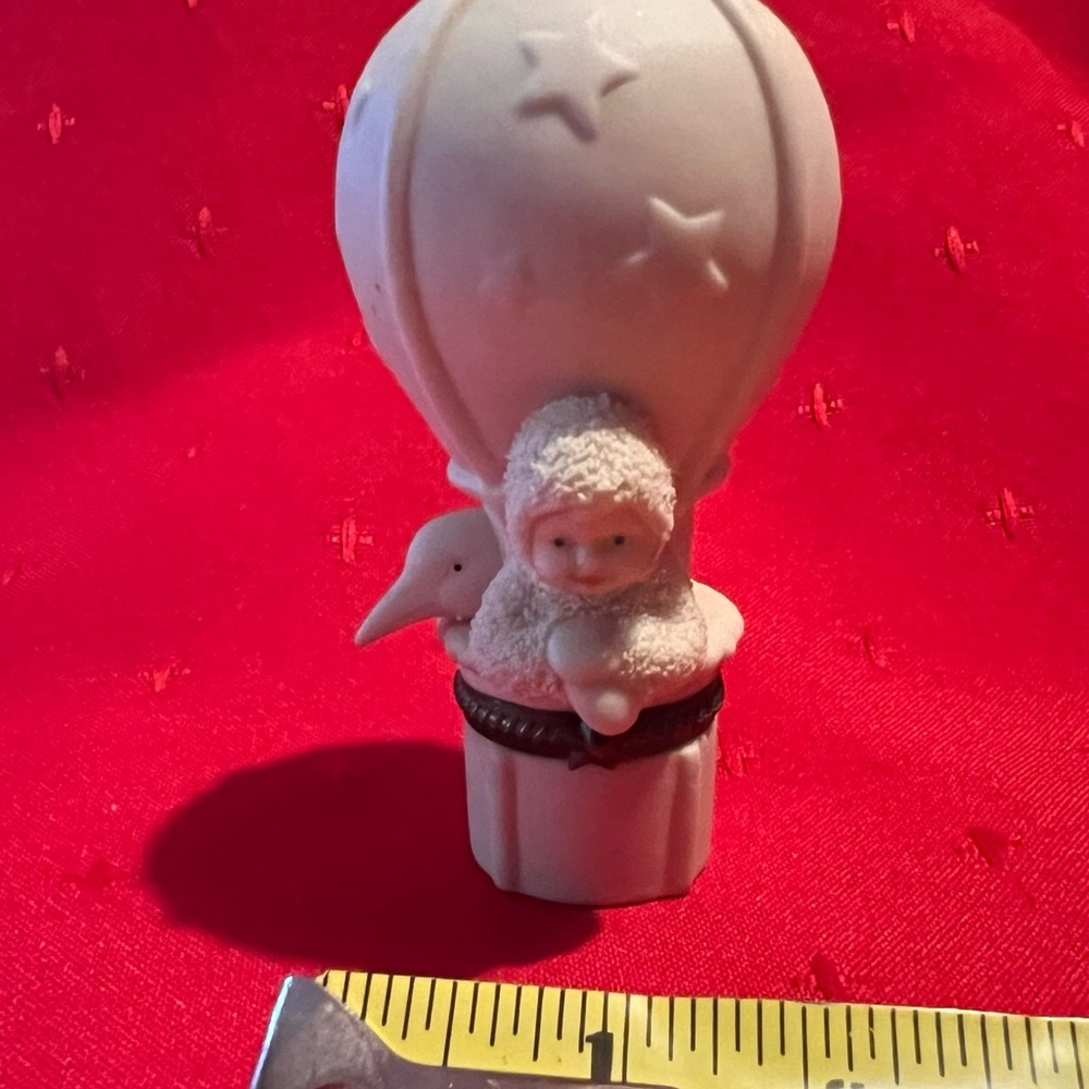 DEPARTMENT- 56 SNOWBABIES "FLY WITH ME" BISQUE HINGED BOX